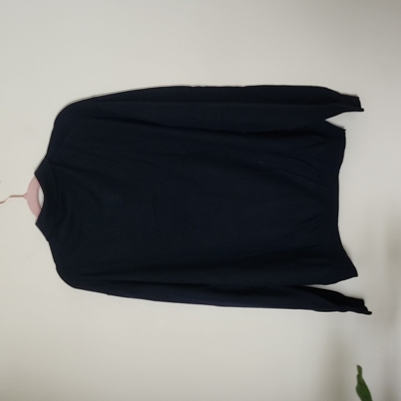 Pronto-uomo made in Italy merino wool polo sweater, navy blue, in 3xl - Picture 8 of 8